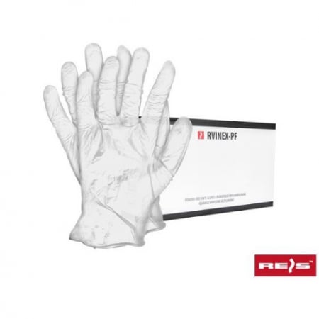 Manusi de protectie - SET 100 MANUSI TRANSPARENTE RVINEX-PF XL