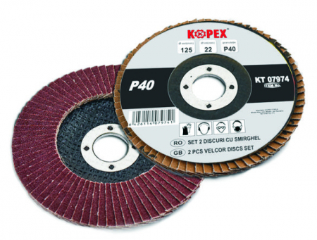 Accesorii polizare, slefuire, rindeluire si polishat - SET 2 DISCURI LAMELARE 150 mm #80