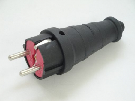 ELECTRICE - STECHER CAUCIUC NEGRU  IP44
