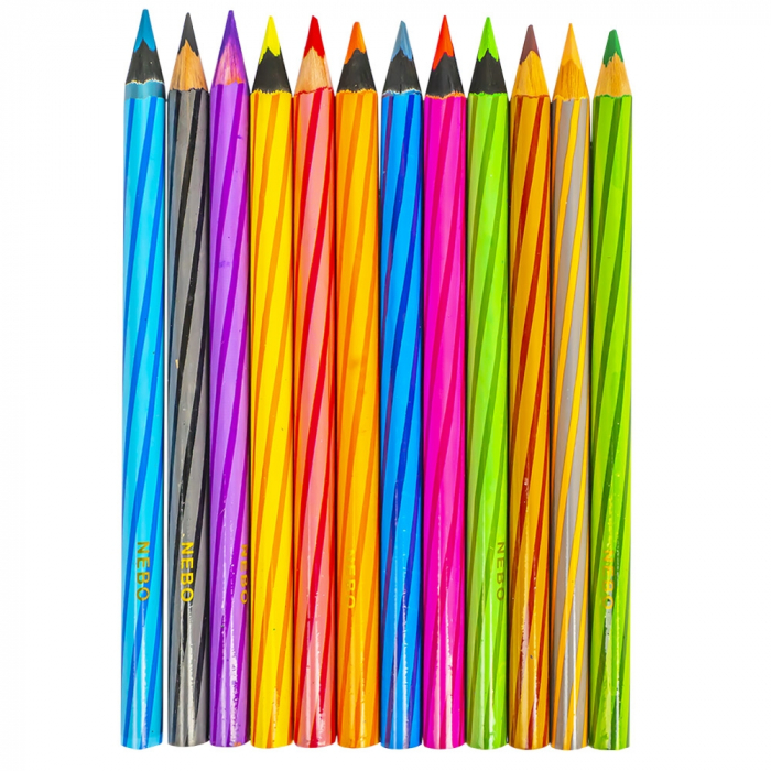 Creioane Color Jumbo 12 Buc|Set NEBO [2]