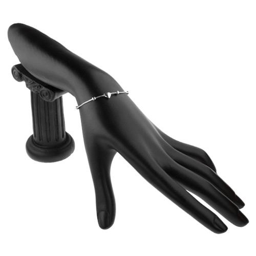 Brățară argint 925 - inimă rotundă cu bile [2]