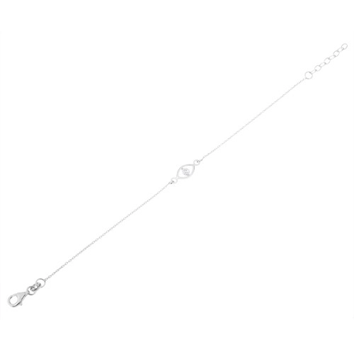 Bratara din argint 925, Ochiul lui Horus cu zirconiu rotund transparent. [3]