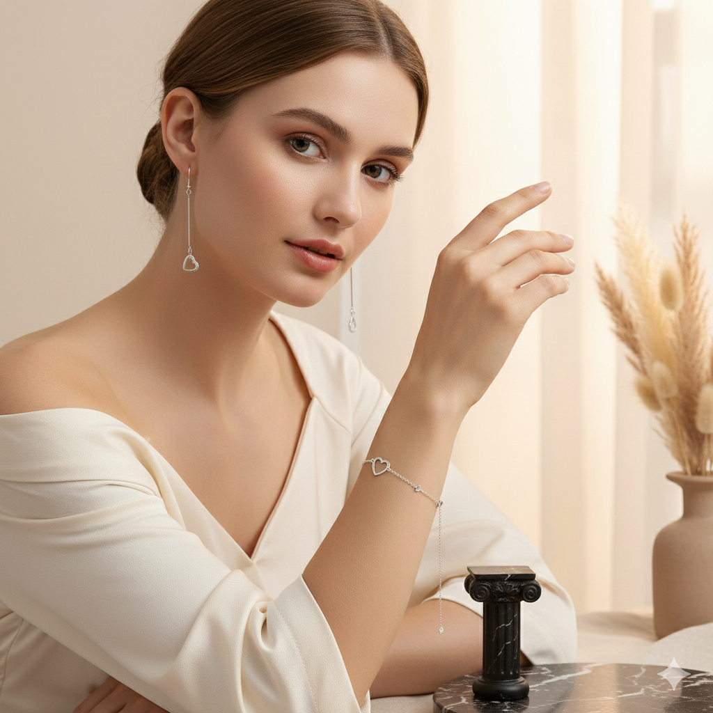 Set Bijuterii Argint 925 "My Heart" - Eleganță și Rafinament [1]