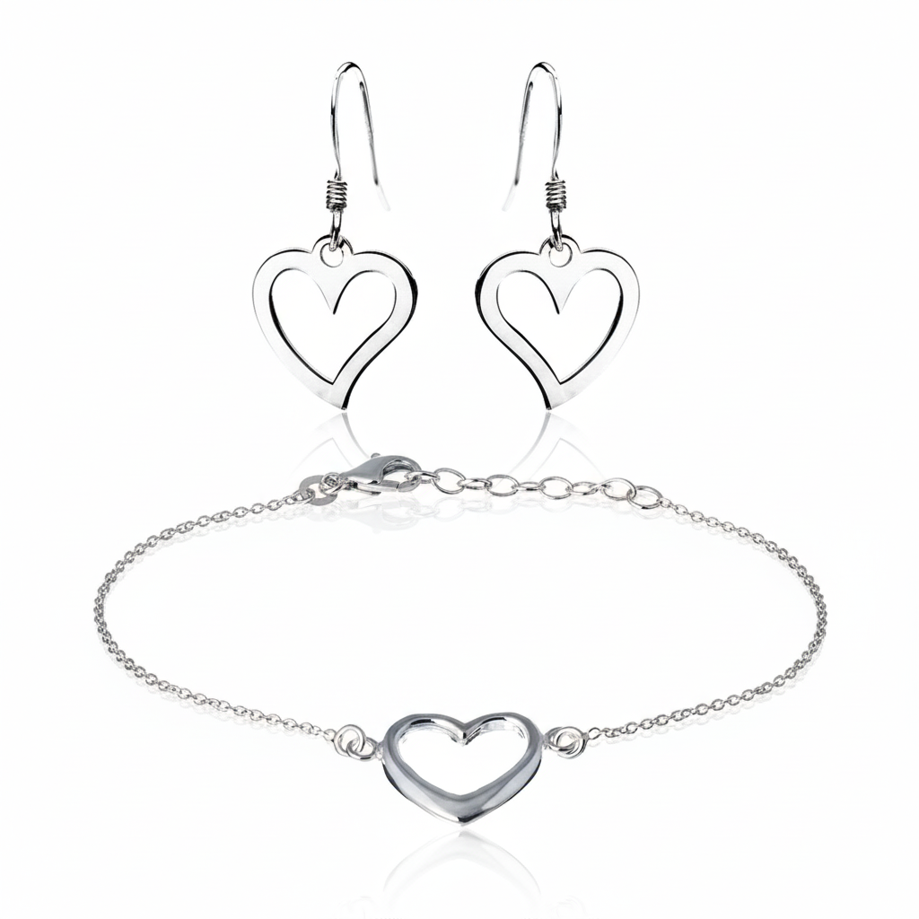 Set Bijuterii Argint 925 "Hearts" - O Declarație de Iubire Subtilă [2]