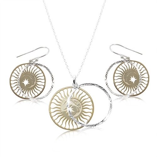 Set de Bijuterii Astral din Argint 925 - Colier și Cercei [4]