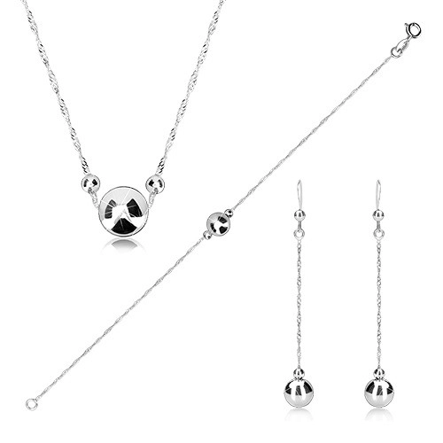 Set Elegant de Bijuterii din Argint 925 - Spirală Răsucită [4]