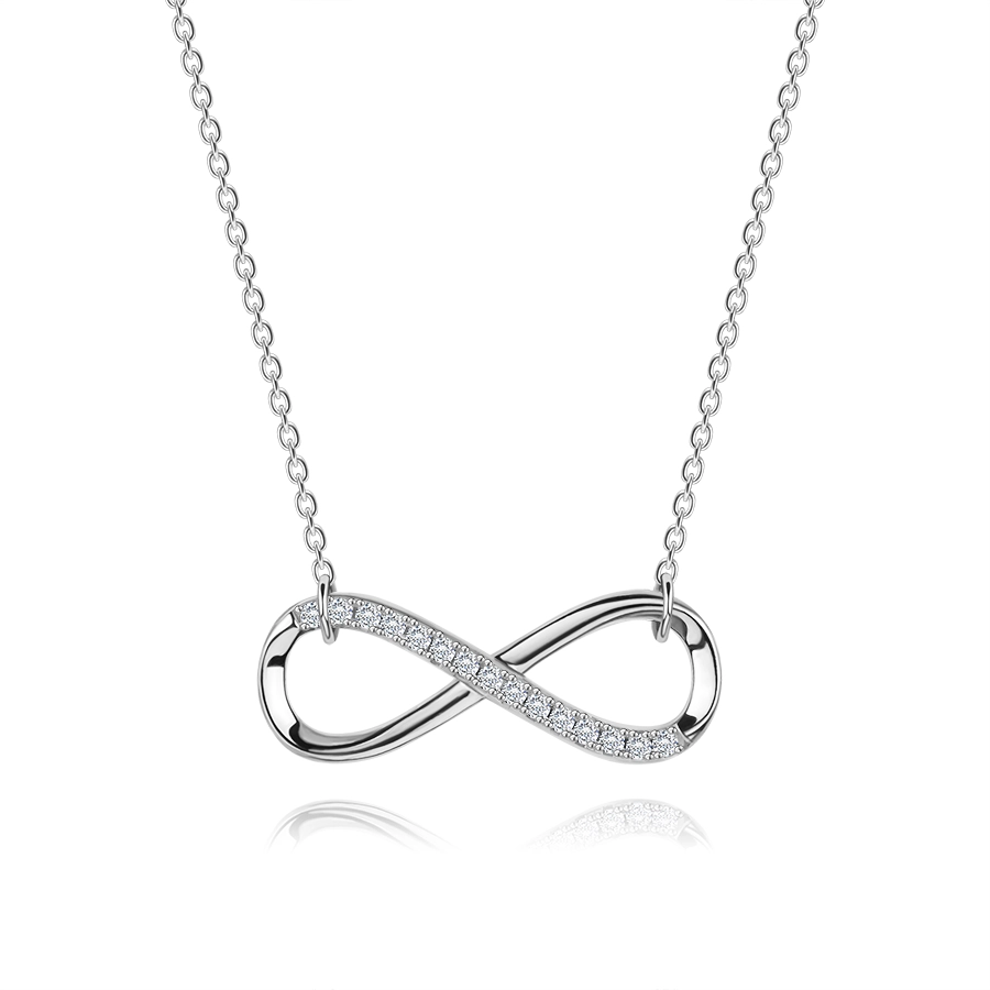 Set Elegant din Argint 925 Infinit – Colier și Cercei cu Zirconii [5]