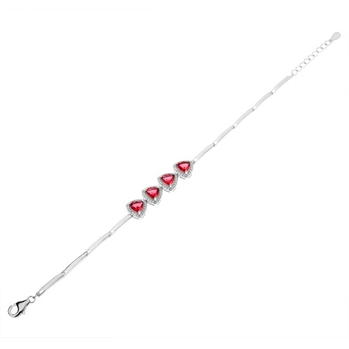 Be ready, Be Cool, Be Back to School - Brăţară din argint 925 - ZIRCON ROZ