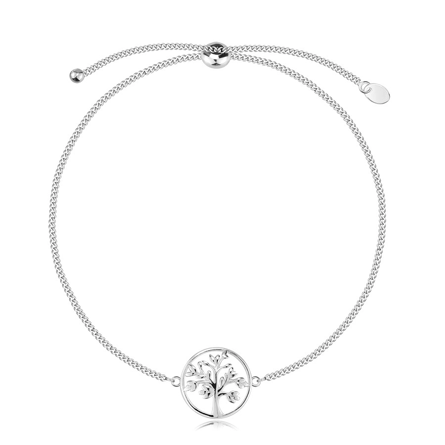 Brăţară din argint 925 - Arborele Vietii - reglabila - Inel neted [1]