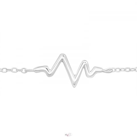 Brațări - Brățară heartbeat argint 925