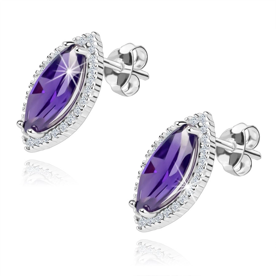 Cercei cu zirconii mov [1]