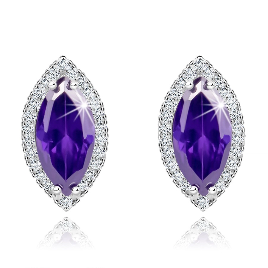 Cercei - Cercei cu zirconii mov