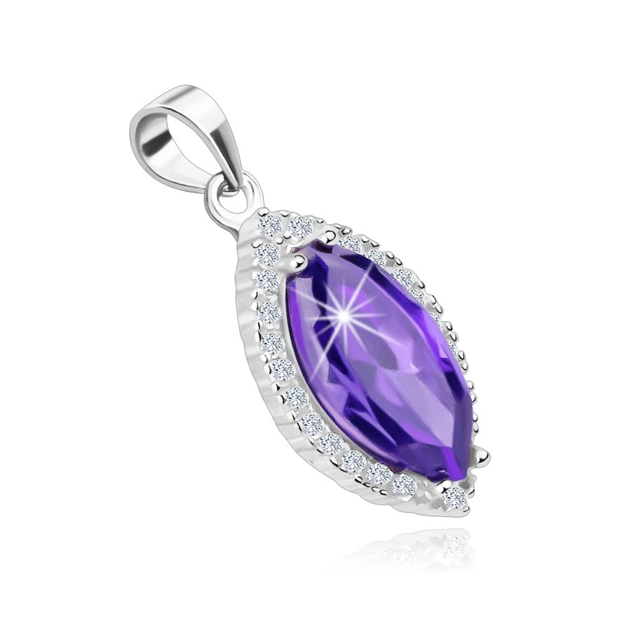 Pandantive - Pandantiv cu zirconii mov