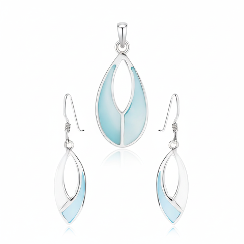 Set Bijuterii Argint 925 "Blue Sky" - Eleganță Eterică [3]