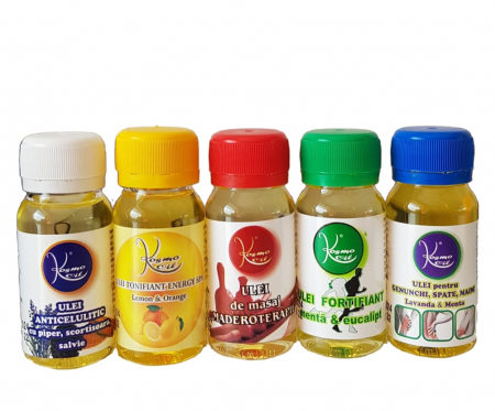 ANTICELULITIC & DRENAJ - KIT TRAVEL SIZE uleiuri masaj, tonifiere, drenaj si hidratare