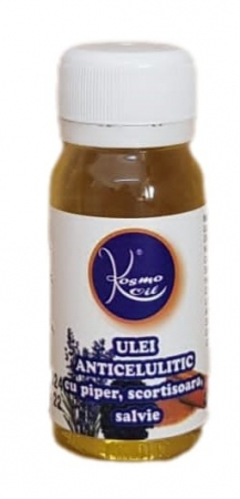 ANTICELULITIC & DRENAJ - Ulei anticelulitic - travel size - cu piper, scortisoara si salvie 50 ml