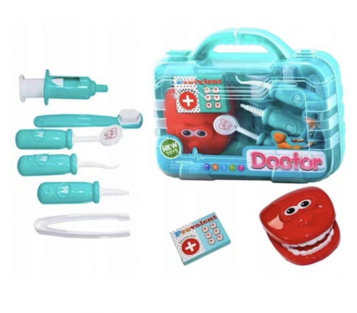 Trusa Medic Dentist pentru Copii - Joc de Rol Interactiv cu Accesorii