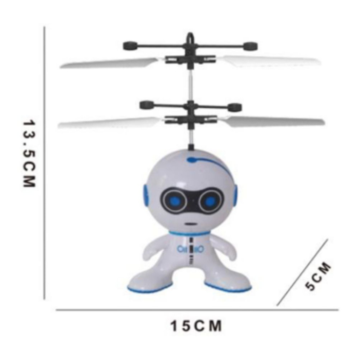 Robot Zburator Interactiv Cu Senzor De Inductie, tip elicopter, Incarcare USB [4]
