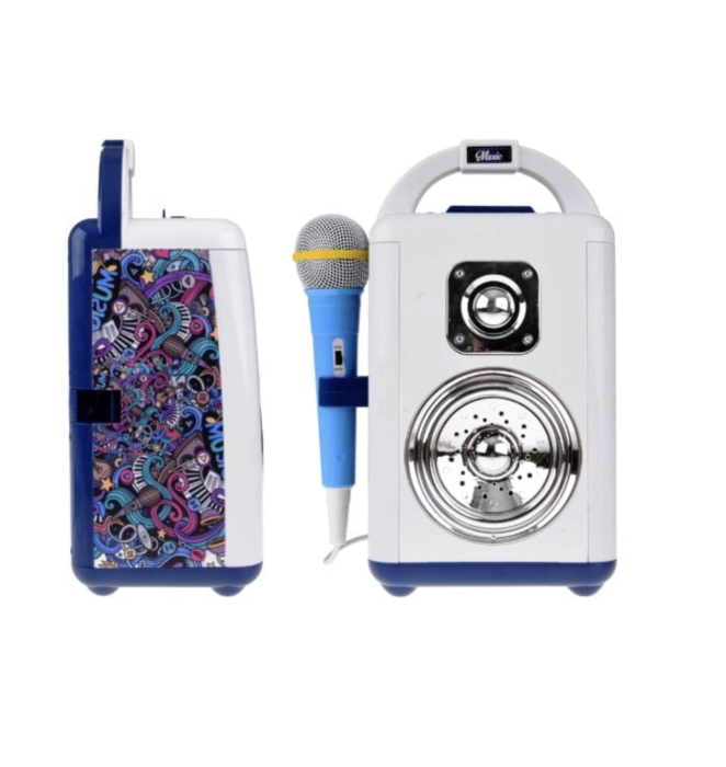 Boxa Karaoke Multifunctionala cu Lumini LED si Microfon [3]