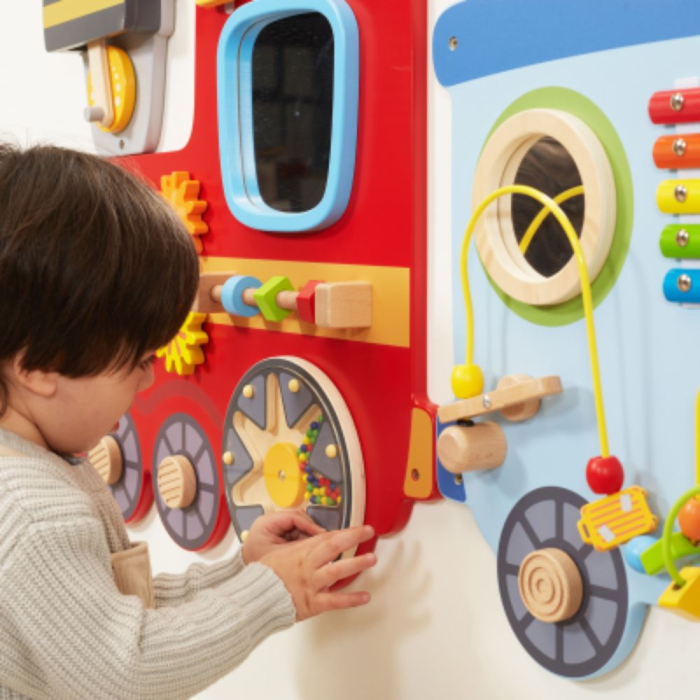 Placa Activitati din Lemn Viga Toys - Tren pentru Perete [2]