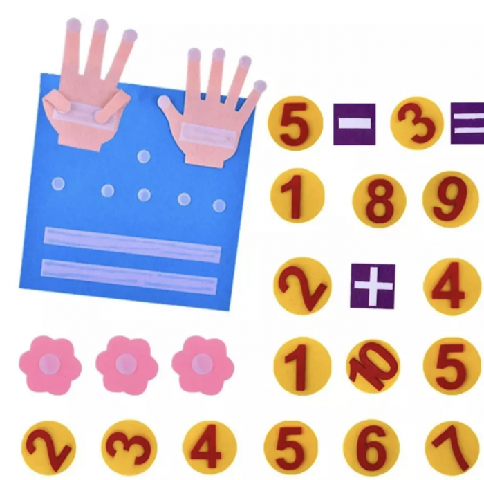 Placa Educativa din Fetru – Adunari si Scaderi [2]