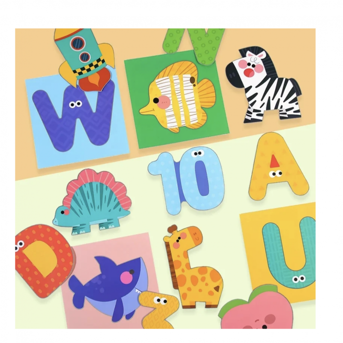 Set 40 carduri pentru decupaj si activitati creative – Alfabet si Cifre [4]