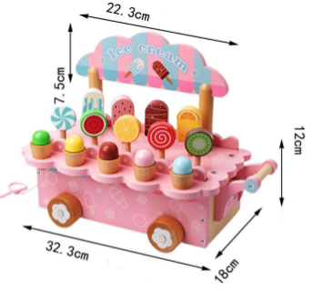 Caruciorul cu Gelaterie, din lemn [5]