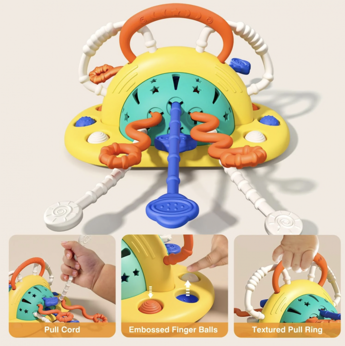 Jucarie Motrica cu Sfori din Silicon si Ventuza – OZN Interactiv [2]