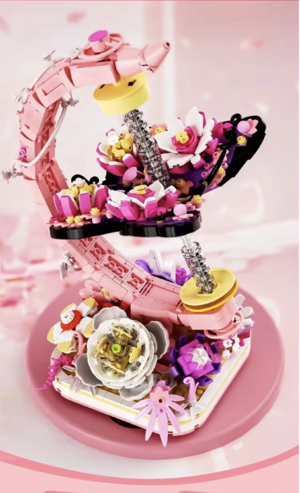 Set de construit, Glob Butterfly, decor cu lumina, 657 piese [7]