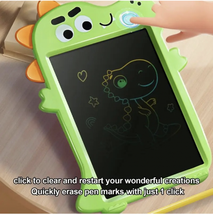 Tableta LCD pentru desen si scris – model Crocodil, verde [5]