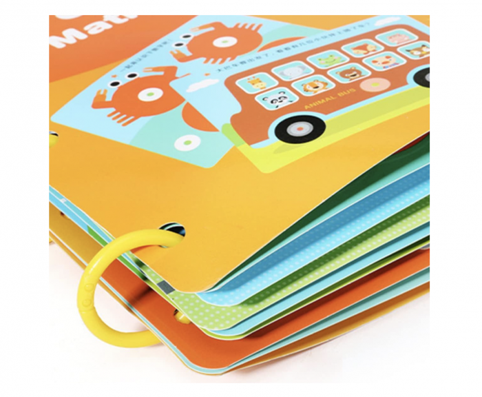 Carte educativa multifunctionala Quiet Book Matematica de baza, 2-6 ani [5]