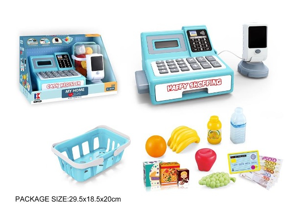 Casa De Marcat Copii Happy Shopping Cu Calculator Cos Cumparaturi Si Accesorii 3 Ani [5]