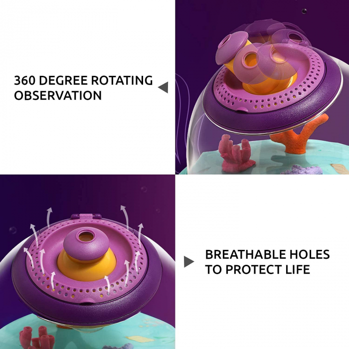 Observator insecte cu telescop, kit pentru habitat in aer liber [5]