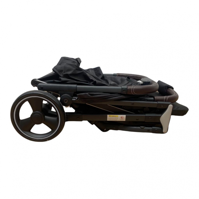 Carucior sport tip troller, pliabil, cu husa pentru picioare 608S - Luna negru [7]