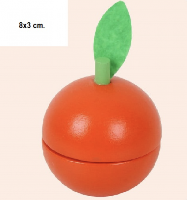 Set Cutie cu Tocator, Fructe și Legume din Lemn [8]