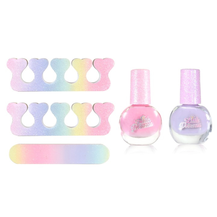 Set de machiaj copii Little Princess Total Glitter, lampa LED si ceas cu farduri, 5 ani+ [7]