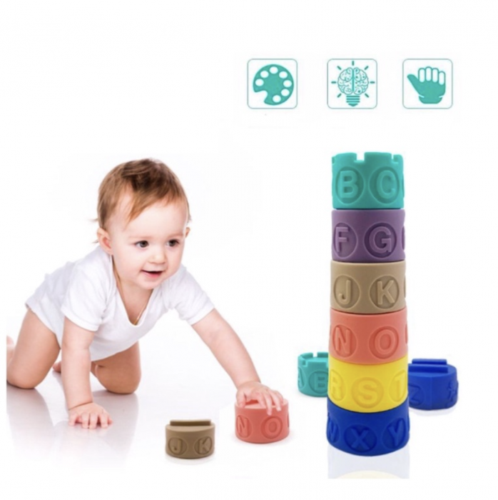 Turn din Cuburi Silicon pentru Bebelusi – cu Ratusca si Design Castel [2]