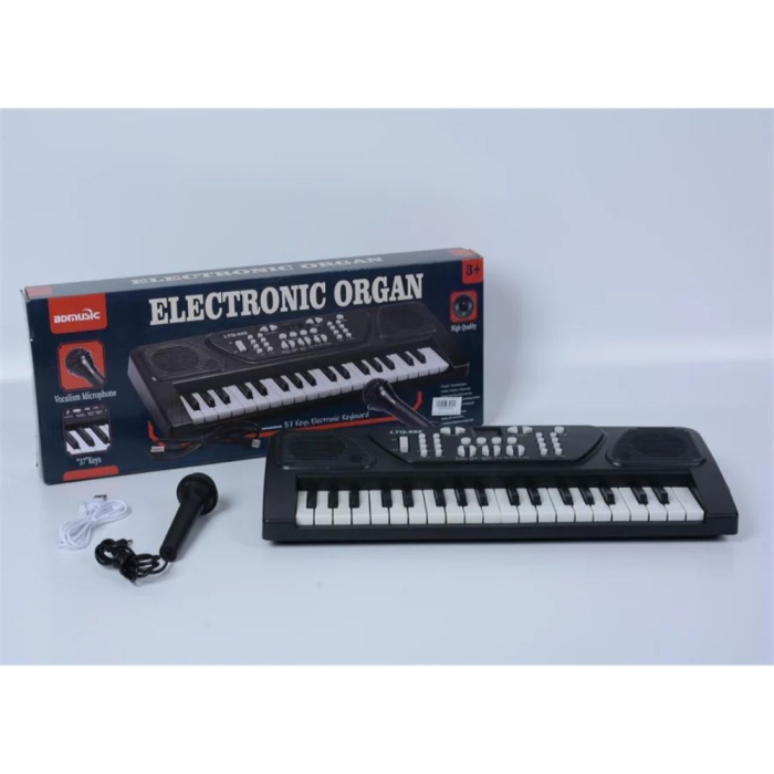 Orga Electronica Cu Microfon 37 Clape Music Cablu USB Negru 3 Ani [2]