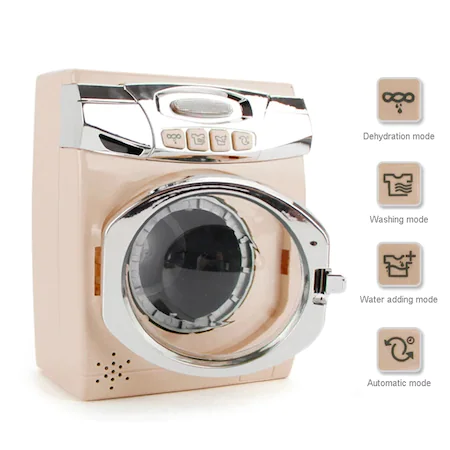 Masina de spalat de jucarie, My Little Home, cu accesorii, bej [3]