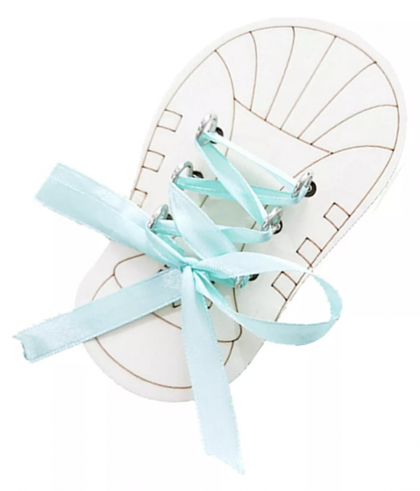 Accesoriu pentru Busy Board Pantof cu siret, din lemn [3]
