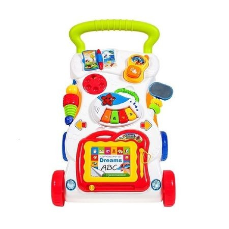 Antemergator 2 in 1 cu activitati, pian si tablita de scris [3]