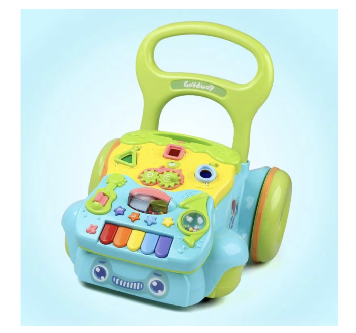Antepremergator educational 2in1 Baby Walker Bleu, cu panou detasabil si lumini [8]