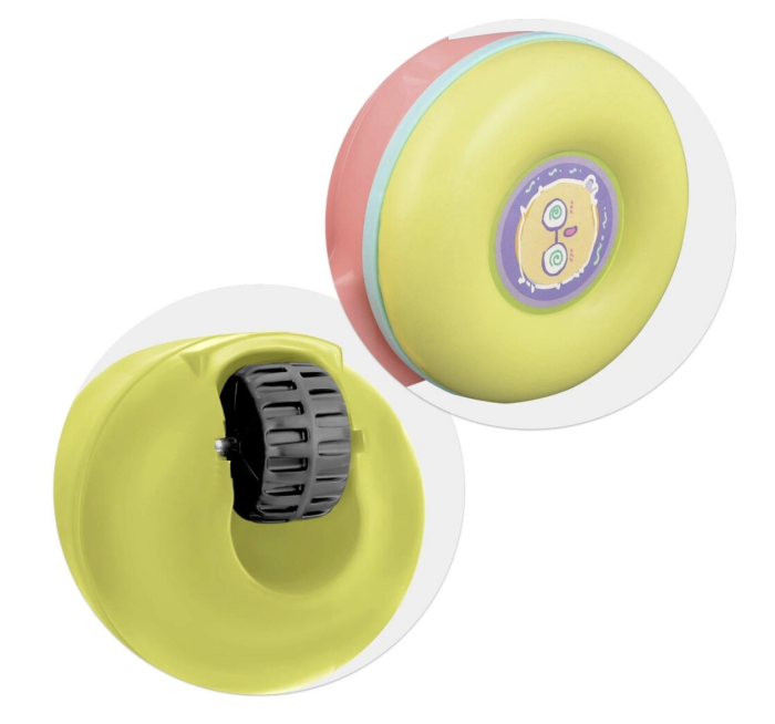 Antepremergator educational 2in1 Baby Walker Roz, cu panou detasabil si lumini [11]