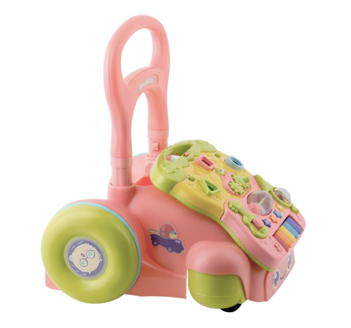 Antepremergator educational 2in1 Baby Walker Roz, cu panou detasabil si lumini [4]