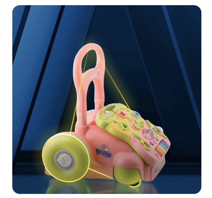 Antepremergator educational 2in1 Baby Walker Roz, cu panou detasabil si lumini [5]