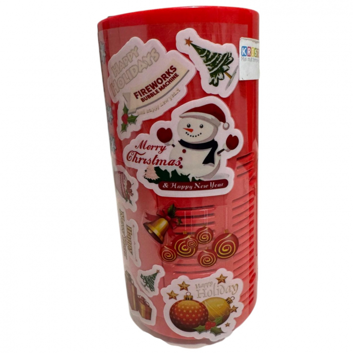 Aparat de baloane automat cu 13 orificii si lumini LED, cu efect de artificii, rosu [12]