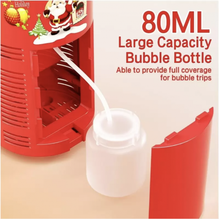 Aparat de baloane automat cu 13 orificii si lumini LED, cu efect de artificii, rosu [15]