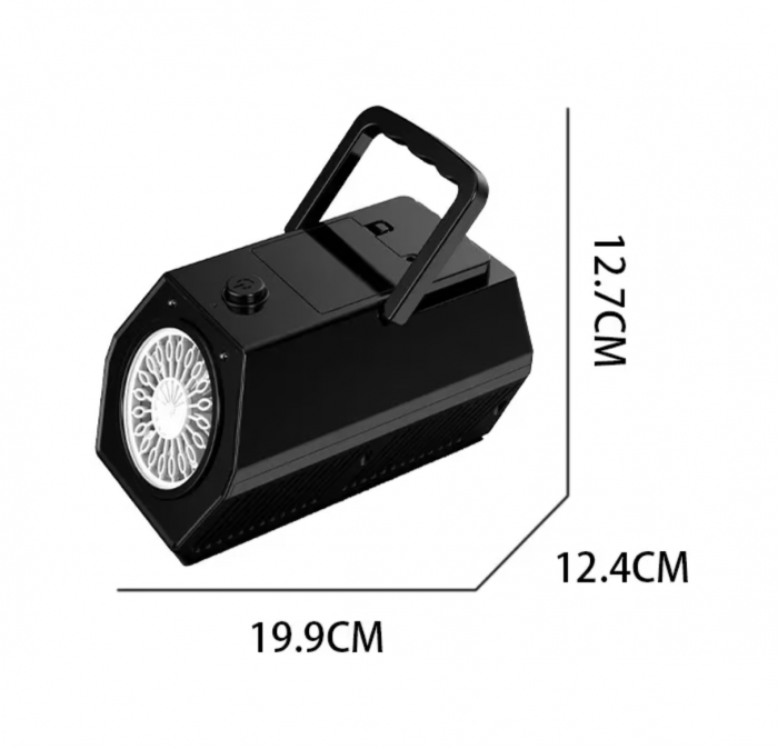 Aparat de baloane automat cu 20 orificii si lumini LED, negru [3]