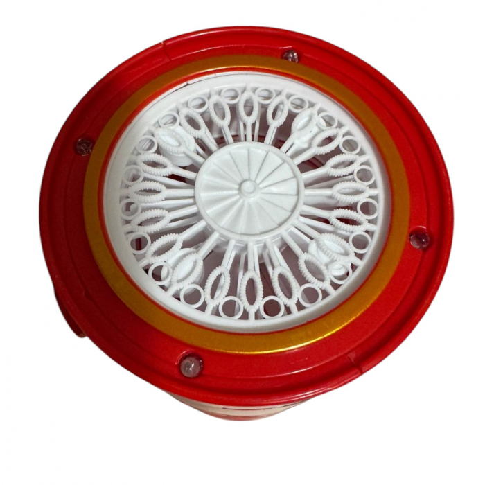 Aparat Mare de baloane automat cu 40 orificii si lumini LED, cu efect de artificii, rosu [11]
