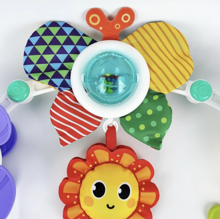 Arcada jucarii pentru patut sau carucior, cu zornaitoare si functii multiple, 48 cm [7]